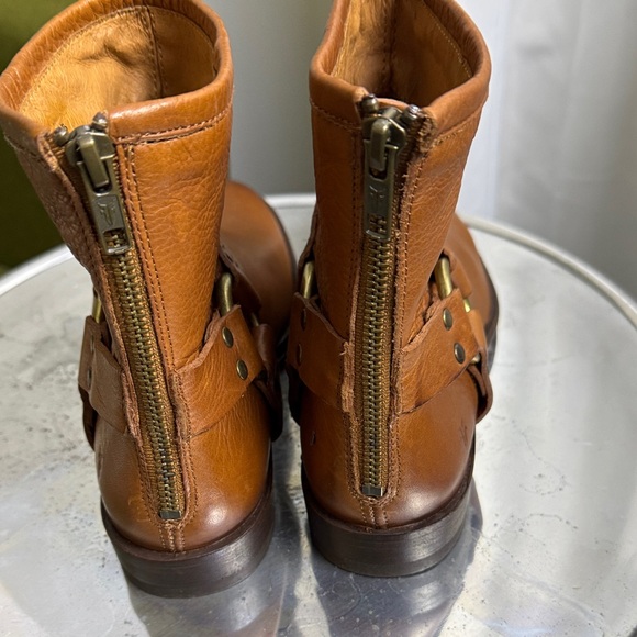 Frye Cognac Leather Ankle Booties - Picture 6 of 6